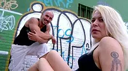 step dad, why bang young blonde outside today?