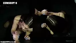 Damn, Serena, you swallowed 10 loads at the gloryhole like a pro!