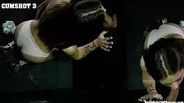 Damn, Serena, you swallowed 10 loads at the gloryhole like a pro!