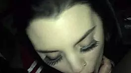 my amateur 19yr old spanish girl deepthroated that black cock