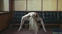 tiny russian teen rips clothes while posing shaved pussy and tits