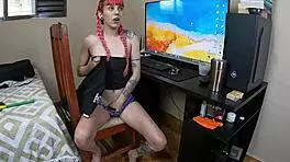 I caught stepmom rubbing pussy, then rough anal