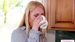 stepmom facesits blonde to teach lesson