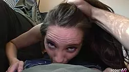 Watch This Big Boobs Girl Give An Intense POV Blowjob And Cum On Tits In Fake Casting!