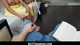 Stepmom Vivianne DeSilva Feels Lonely, Stepson Fucks Her to Cheer Up