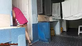 maid catches boss masturbating and offers silent deal for secret fun