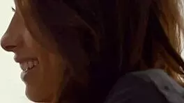 Elegant teen plays with dildo solo