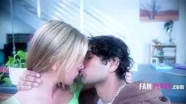 Petite Blonde Teen 18+ Rides Step Brother's Cock Hard