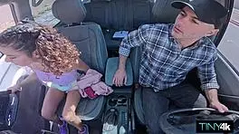 Isabella Jules Masters Driving Her Instructor’s Big Stick Shift Hard.