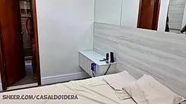 skinny latina teen karina mello fucks big black cock behind scenes