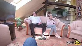 Hunt4k young 18+ lovers cant leave the city so why girl gets fucked