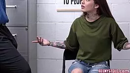 vanessa vega caught shoplifting, banged by officer 😈