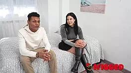 Cuban Amanda Luxor craves anal, loses virginity to black guy in rough session