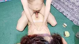 muslim step brother bangs step sister's ass during massage