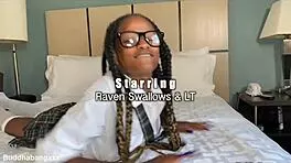 Raven Swallows Is A Naughty Little Slut That Loves It Up Her Ass!