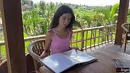 hey cutie, eating burger with cum on face in public?