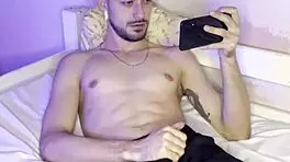 Young Brazilian Bodybuilder Strokes Muscular Solo