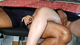 Carla Gets Too Horny in Public Restaurant, Rides Hard Despite Getting Caught