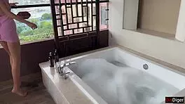 yo, hot brunette banged hard after hotel restaurant fight! 😜