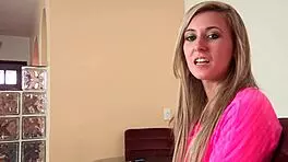 Lilly Banks Wants Daddy to Watch Her Get Fucked in Doggystyle and Receive Facial Cumshot