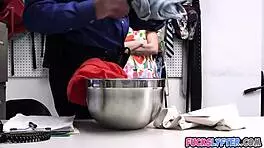 What's teen Chanel Camryn hiding under her dress at work?