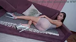 Laurinha Alice Rides Two Huge Cocks Anal