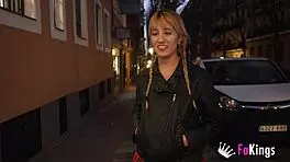 young lizzie falconnat ditches sugar daddy for big cock guy. outdoor quickie rocks!