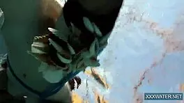 Petra's Hot Pool Fun!