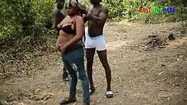 Chubby BBW Milf Sucks In Public Forest Group Sex