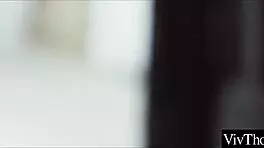 Bold Lesbian Teens in Lingerie Intensely Lick Each Other's Shaved Pussies at the Party.