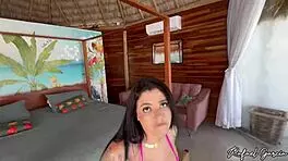 Yo, wanna watch me bang this hot married Brazilian in my jacuzzi?