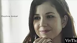 Bold Lesbian Teens in Lingerie Intensely Lick Each Other's Shaved Pussies at the Party.