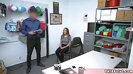 skinny teen 18+ shoplifter caught, pussy destroyed by mall cop in rough doggystyle.