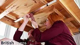 Ellie And Victoria Milk A Guy's Cock, Uniforms Covered In Cum 😏