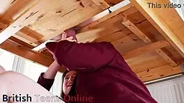 Ellie And Victoria Milk A Guy's Cock, Uniforms Covered In Cum 😏