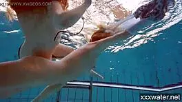 Hot Russian Girls Swimming In The Pool