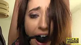 Teen Sub Gets Rough Fuck