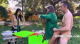 Emotional bookworm students offer passionate blowjobs