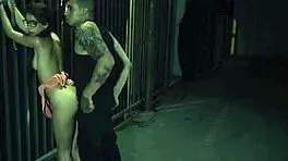 blond petite teen gets anal dildo bondage