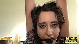 Teen Sub Gets Rough Fuck