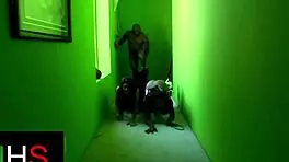 Super hot threesome with anal and riding action