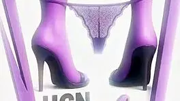 three skinny girls explore lesbian fun with a huge dildo