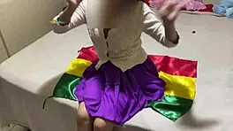 young latina cheats during massage, screaming for more