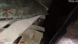 Hidden room doggy on wood for hours 😏