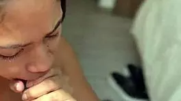 Amateur Couple Feels Neighbor's Huge Cock For First Time With Intense Fucking