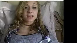 Cute Teen With Perfect Tits Teases In Webcam Striptease