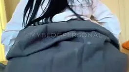 damn, check this colegiala getting filmed twice banging in the schoolyard and her room in uniform!