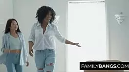 Misty Stone Vina Sky Visit Lesbian Stepmom