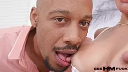 dwayne foxxx returns for third time, fucking linda lan in missionary with big black cock and blowjob