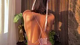 my wifes horny young stepsister gets big cock in her perfect ass at family dinner